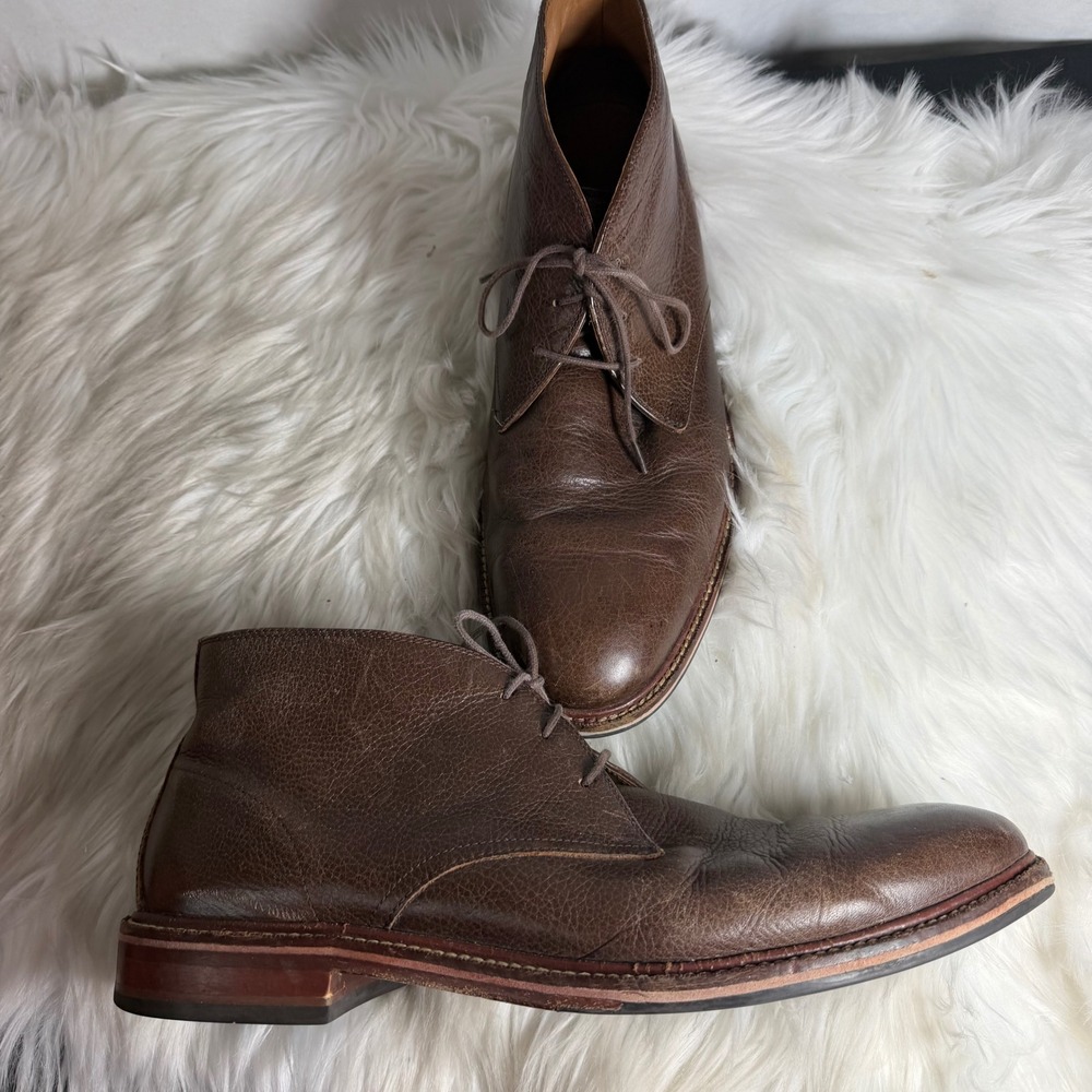 Cole Haan Kennedy Chukka Boots Brown Pebbled Leather C22941 Mens 11 M